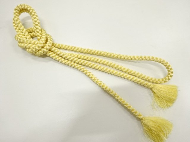 JAPANESE KIMONO / HAND-TIED OBIJIME